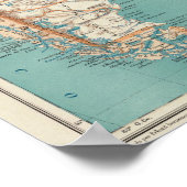 アルゼンチン地図 ポスター (角)