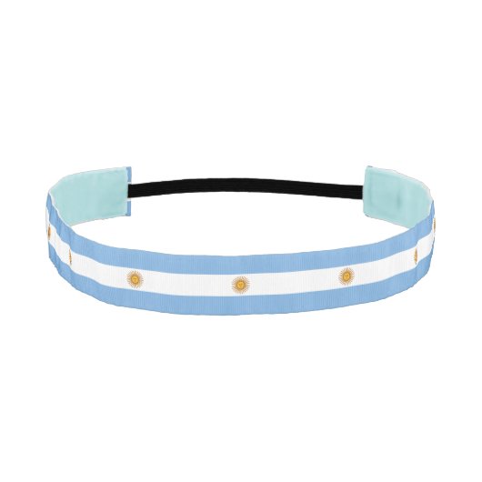 アルゼンチン愛国国旗 アスレチックヘッドバンド (正面)
