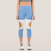 アルゼンチン愛国国旗 カプリレギンス (正面)