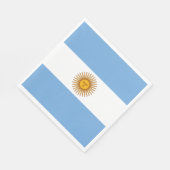 アルゼンチン愛国国旗 スタンダードランチョンナプキン (角)