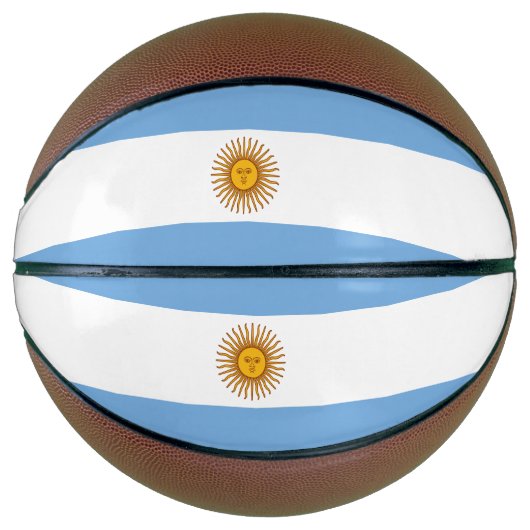 アルゼンチン愛国国旗 バスケットボール (正面)