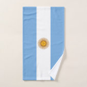 アルゼンチン愛国国旗 バスタオルセット (ハンドタオル)
