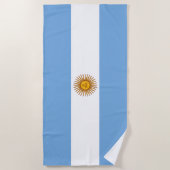 アルゼンチン愛国国旗 ビーチタオル (正面)