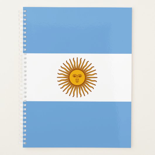 アルゼンチン愛国国旗 プランナー手帳 (正面)