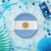 アルゼンチン愛国国旗 ペーパープレート (パーティー)