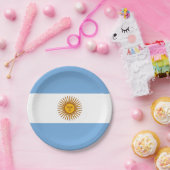 アルゼンチン愛国国旗 ペーパープレート (パーティー)
