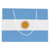 アルゼンチン愛国国旗 ラージペーパーバッグ (裏面)
