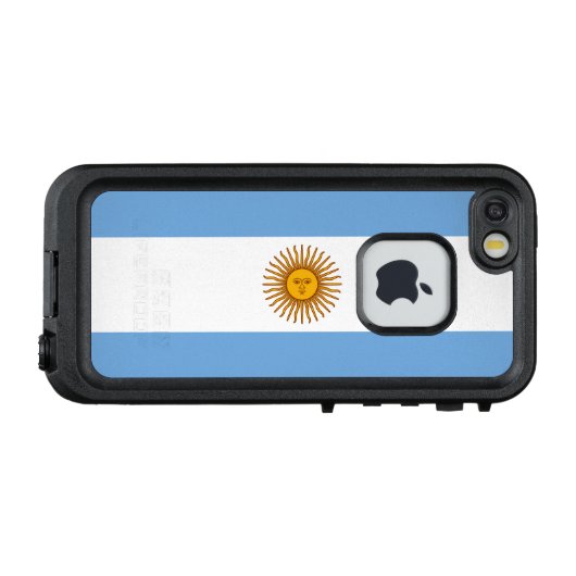 アルゼンチン愛国国旗 LifeProof iPhoneケース (裏面横)