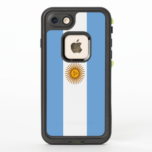 アルゼンチン愛国国旗 LifeProof iPhoneケース (裏面)