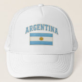 アルゼンチン愛国旗エンブロイダリーハット キャップ (正面)