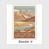 アルゼンチン旅行アートヴィンテージ シール (シート)
