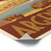 アルゼンチン旅行アートヴィンテージ ポスター (角)