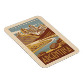 アルゼンチン旅行アートヴィンテージ マグネット (右側)