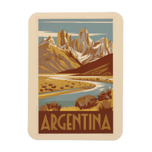 アルゼンチン旅行アートヴィンテージ マグネット