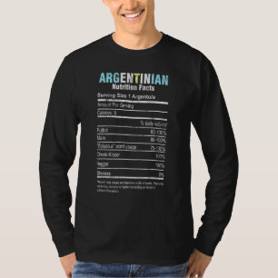 アルゼンチン栄養事実アルゼンチンPe Tシャツ