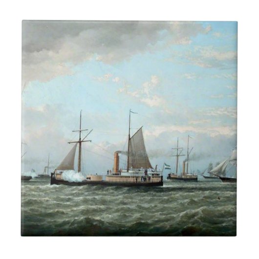 アルゼンチン海軍艦隊 1874 タイル (正面)