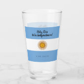 アルゼンチン独立日国旗 タンブラーグラス (裏面)