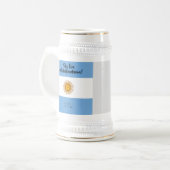 アルゼンチン独立日国旗 ビールジョッキ (正面左)