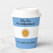 アルゼンチン独立日国旗 紙コップ (正面)