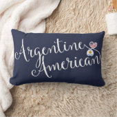 アルゼンチン系アメリカ人の絡み合ったハートスロークッション ランバークッション (ブランケット)