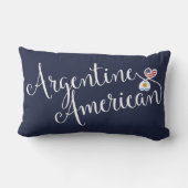 アルゼンチン系アメリカ人の絡み合ったハートスロークッション ランバークッション (裏面)
