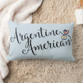 アルゼンチン系アメリカ人の絡み合ったハートスロークッション ランバークッション (ブランケット)