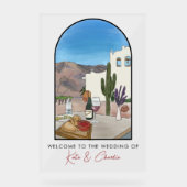 アルゼンチン結婚の歓迎 アクリルサイン (正面)