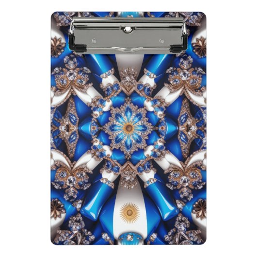 アルゼンチン色のミニクリップボード ミニクリップボード (正面)