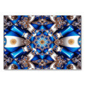 アルゼンチン色の特別なテーブルカード テーブルナンバー (裏面)