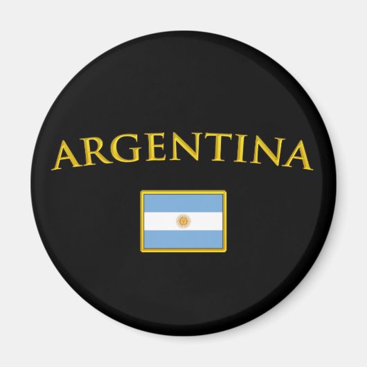 アルゼンチン金ゴールド マグネット (正面)
