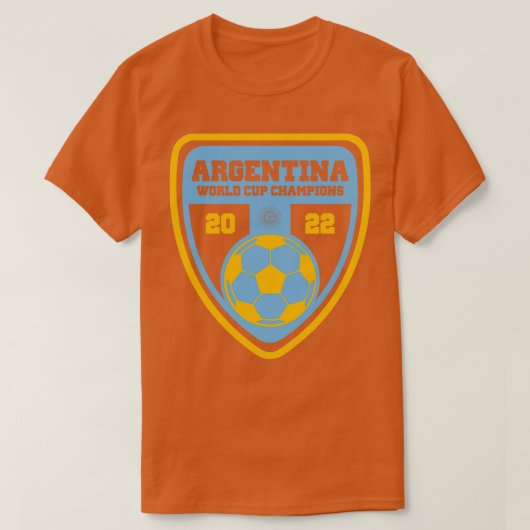 アルゼンチン2022年W杯優勝 Tシャツ (デザイン正面)