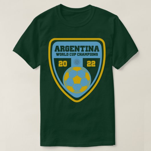 アルゼンチン2022年W杯優勝 Tシャツ (デザイン正面)