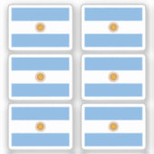 アルゼンチン6のコレクションパックの国旗 シール (正面)