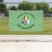 アルゼンチン・アイルランドUSAシャムロックパーソナライズされた国旗 横断幕 (インサイチュ)