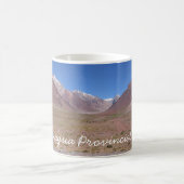 アルゼンチン,アコンカグア山への道 コーヒーマグカップ (中央)