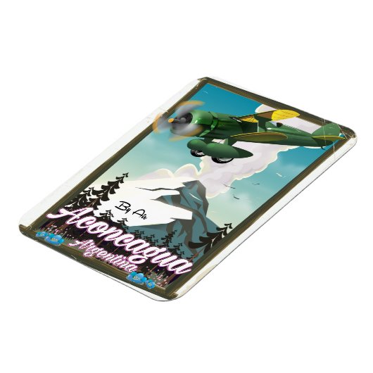 アルゼンチン アコンカグア トラベルポスター マグネット (左側)