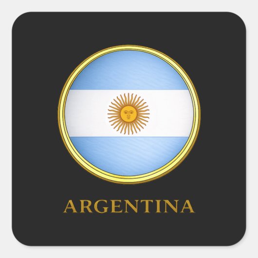 アルゼンチン - アルゼンチンの国旗 スクエアシール (正面)