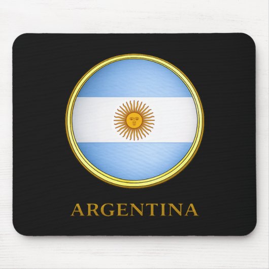 アルゼンチン - アルゼンチンの国旗 マウスパッド (正面)