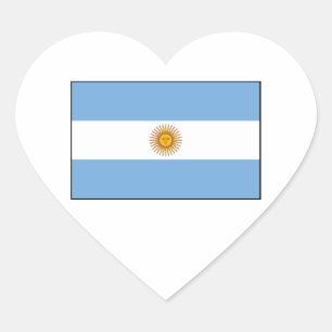 アルゼンチン – アルゼンチン国旗 ハートシール