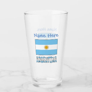 アルゼンチン アルゼンチン国旗 名前入り 青 タンブラーグラス