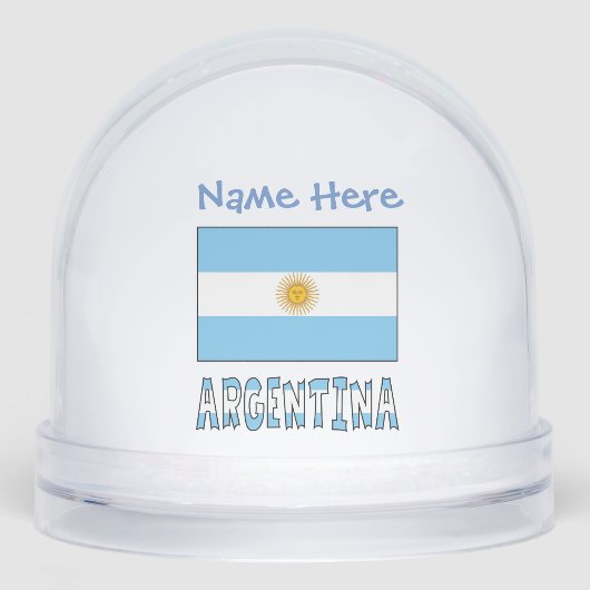 アルゼンチン アルゼンチン国旗 青 カスタマイズ可能 (正面)