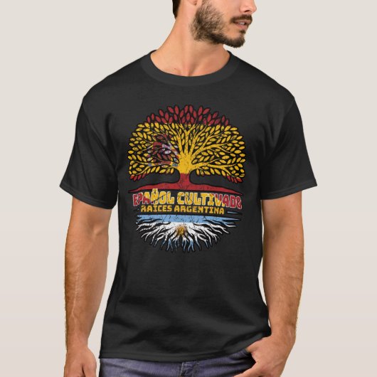 アルゼンチン・アルゼンチン・アルゼンチン・スペイン Tシャツ (正面)