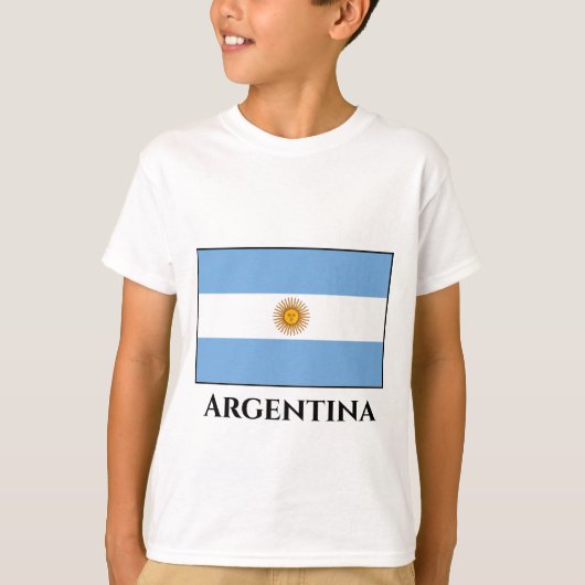 アルゼンチン(アルゼンチン)国旗 Tシャツ (正面)