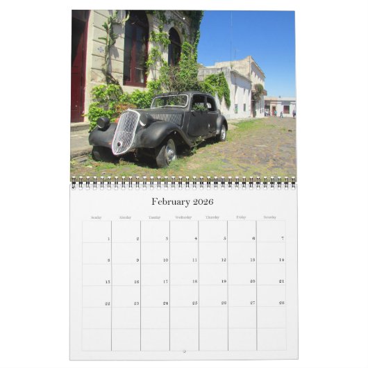 アルゼンチン・ウルグアイ2025 カレンダー (2月 2026)