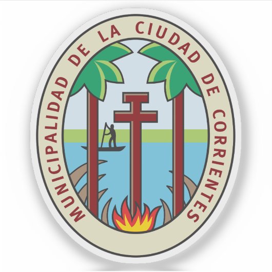 アルゼンチン，コリエンテスの紋章 シール (正面)