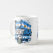 アルゼンチン サッカー デザインが好き | アルゼンチン コーヒーマグカップ (正面左)
