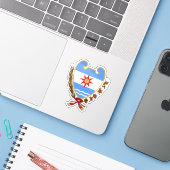 アルゼンチン，サンティアゴ・デル・エステロの紋章 シール (ノートパソコンとiPhone)