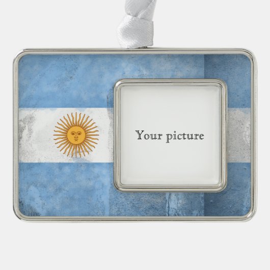 アルゼンチン シルバープレートフレームオーナメント (正面)