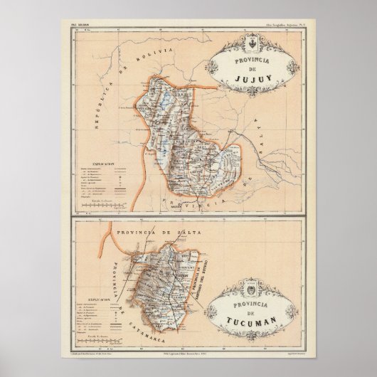 アルゼンチン,ジュイとトゥクマン ポスター (正面)