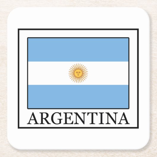 アルゼンチン スクエアペーパーコースター (正面)